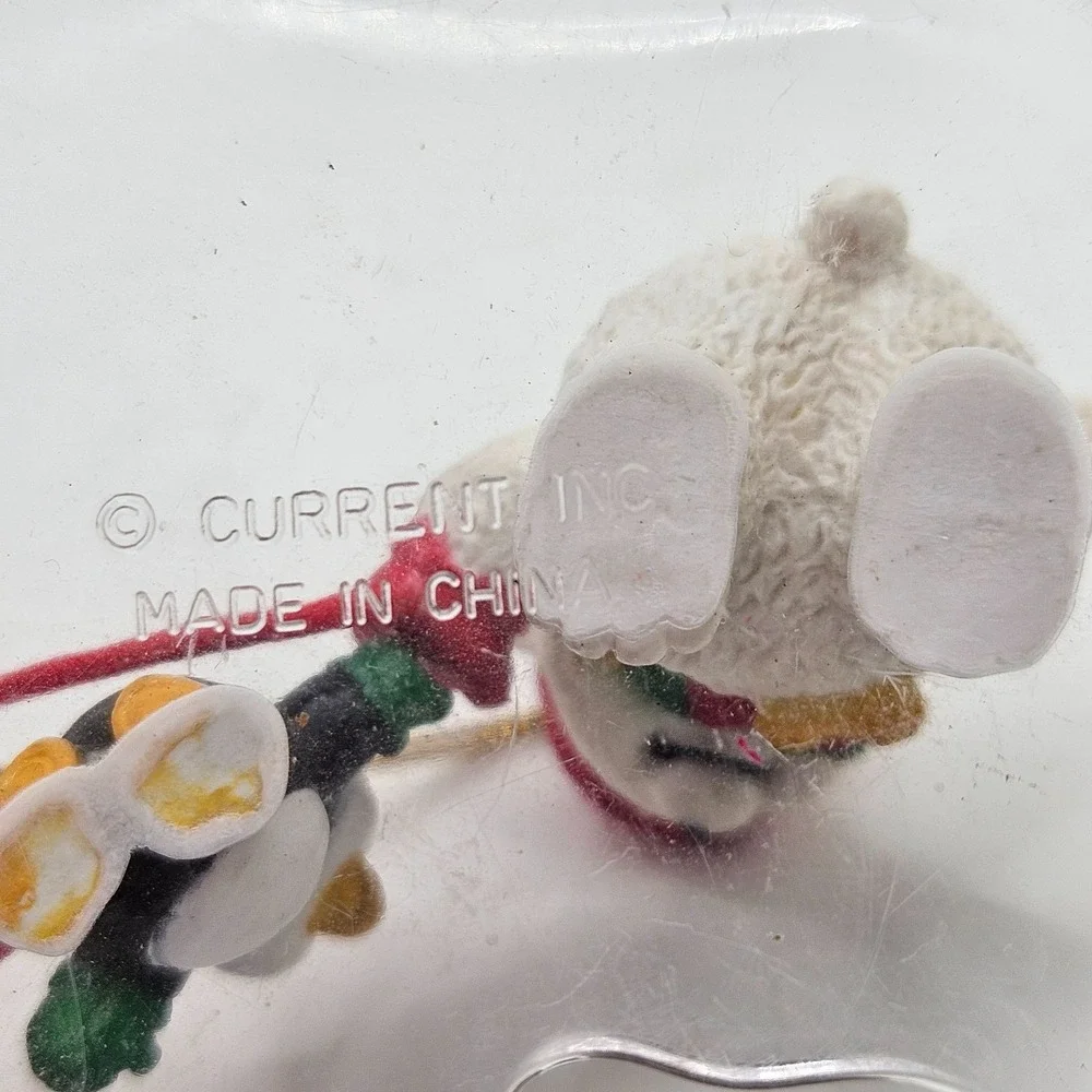 Vintage Current Inc Polar Bear Penguin Christmas Ornament Winter